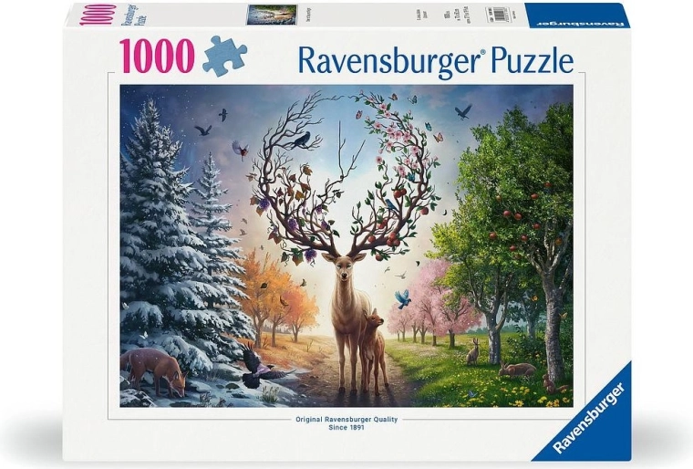 Ravensburger puzzle Magický jeleň 1000 dielikov
