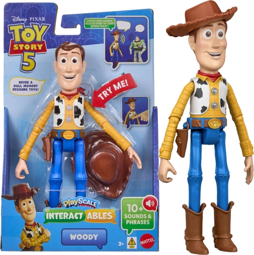 Mattel Disney Toy Story 5 interaktívna figúrka Woody 23 cm (anglická verzia)
