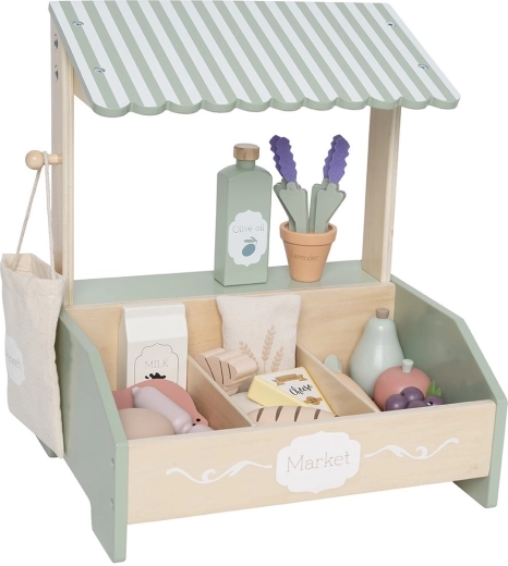 Jabadabado mini market – drevený stánok s potravinami