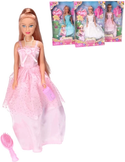 Bábika Defa Lucy princezná v plesových šatách s doplnkami 29 cm - 1 kus