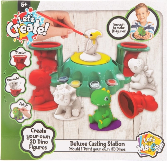 Súprava na výrobu sadrových figúrok Dino DeLuxe