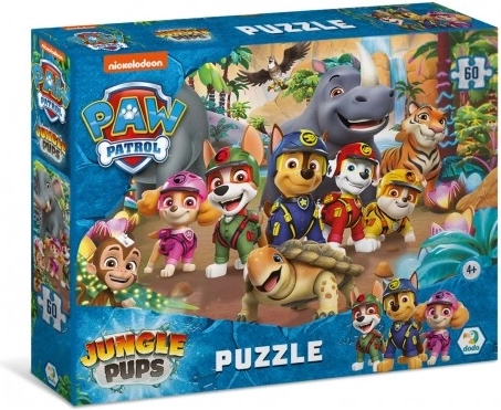 Puzzle Paw Patrol – džungľa, 60 dielikov