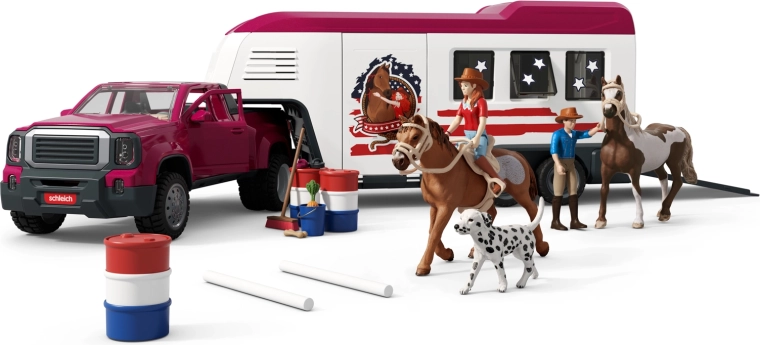 Schleich Horse Club auto Lakeside s prívesom pre kone