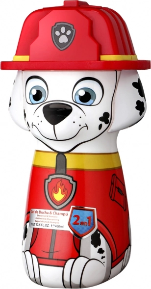 Paw Patrol Marshall sprchový gél a šampón 400 ml v 3D fľaši