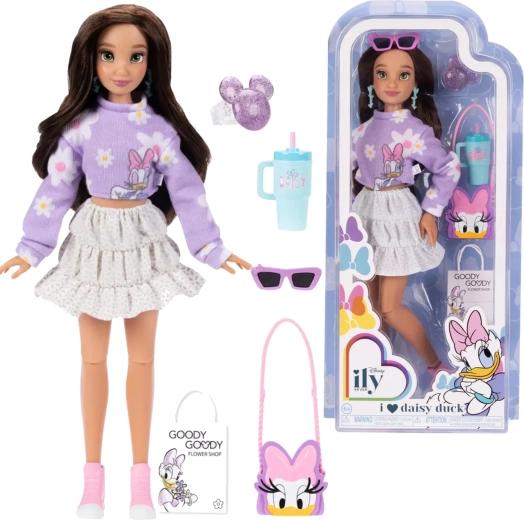 Disney ily 4ever módna bábika inšpirovaná DAISY DUCK s doplnkami 30 cm