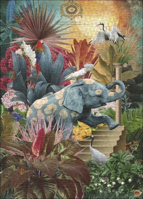 Puzzle HEYE Fauna Fantasies: Sloní fantázie 1000 dielikov