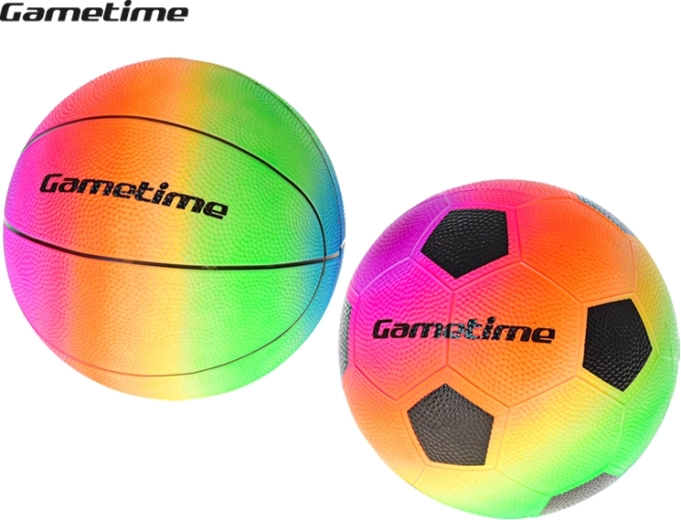 Dúhová lopta GAMETIME 23 cm – basketbalová alebo futbalová