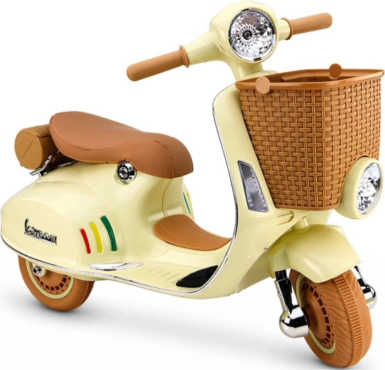 Detská elektrická kolobežka Vespa béžová