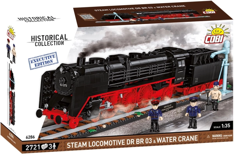 Cobi parná lokomotíva DR BR 03 s vodným žeriavom executive edition 1:35