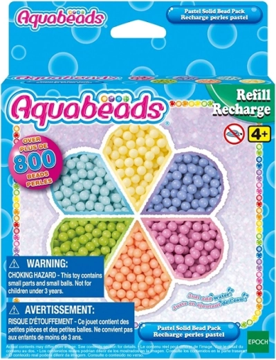 Aquabeads doplňovacia súprava pastelových korálikov