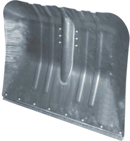 Hliníkové prehnuté hrablo na sneh 47 × 38 cm bez násady