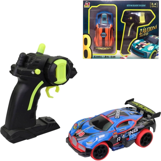 RC pretekárska formula na diaľkové ovládanie 2,4 GHz s LED svetlom