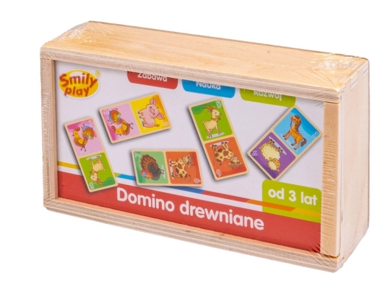 Smily Play drevené domino Farma