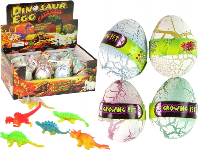 Magické Rastúce Vajce Dinosaurus 6 cm Biely