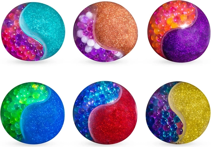 Antistresová loptička ninja s dvoma povrchmi