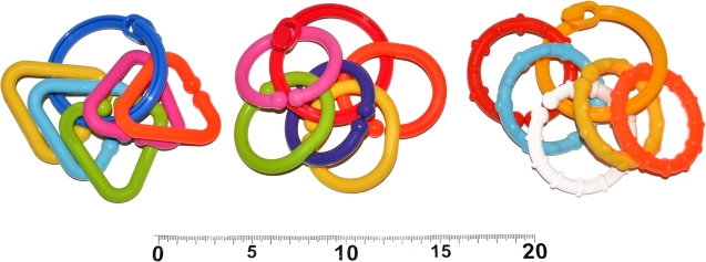 Farebné krúžky pre bábätká