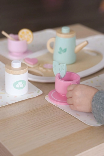 Drevená čajová súprava Teatime