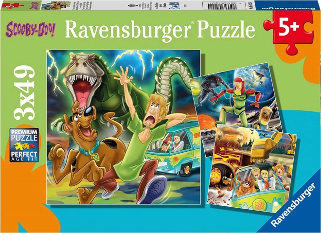 Ravensburger puzzle SCOOBY-DOO 3×49 dielikov