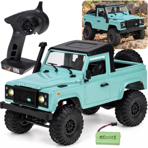 Diaľkovo ovládané terénne auto Land Rover Defender pickup 4x4 1:12