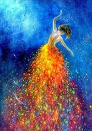 Diamantové maľovanie Tanečnica 30 × 40 cm