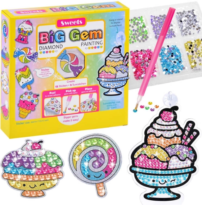 Kreatívna sada diamantového maľovania – sladkosti