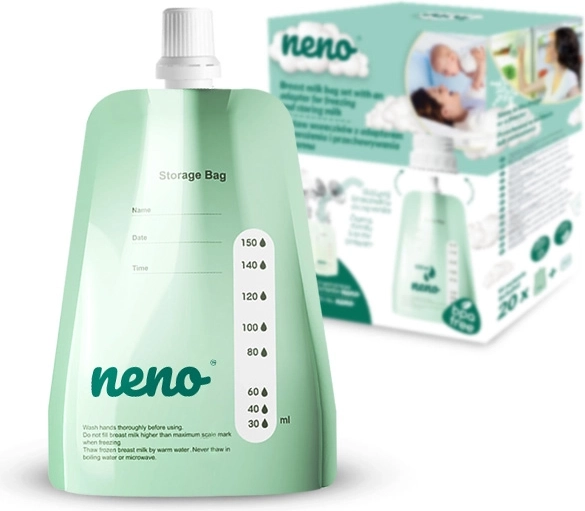 Neno vrecká na uskladnenie materského mlieka 150 ml, 20 ks