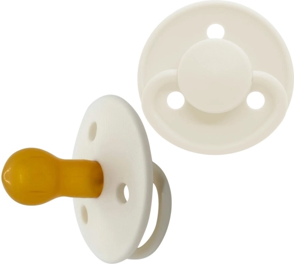 Mininor okrúhly latexový cumlík Snowberry, 2 ks, 0m+