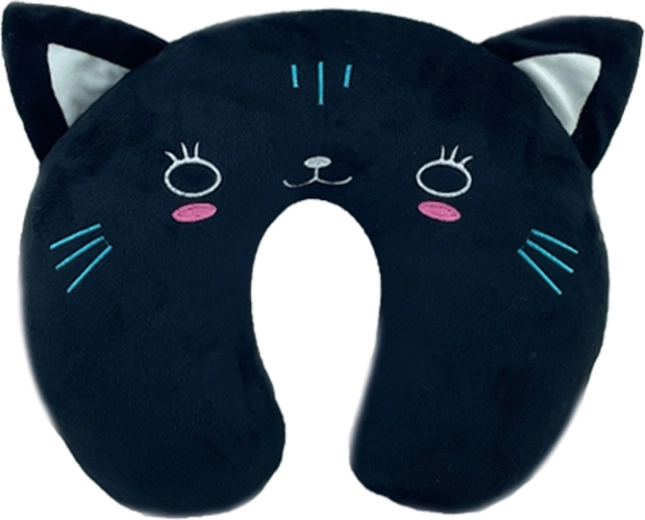 Plyšový záhlavník mačka