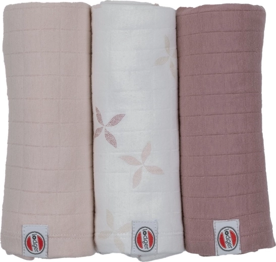 Lodger mušelínové plienky swaddler solid matcha 70 × 70 cm (3 ks)