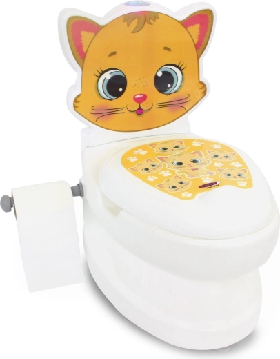 Detský nočník JAMARA mačička so zvukom spláchnutia a držiakom toaletného papiera