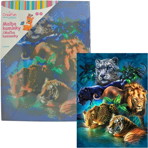 Diamantové maľovanie – korytnačky 30 × 40 cm