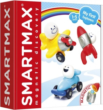 SmartMax Moji prví dobrodruhovia – magnetická stavebnica pre deti (16 ks)