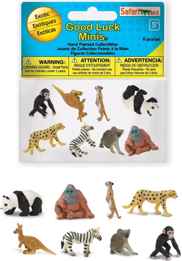 Safari Ltd. exotické zvieratá – Good Luck Minis fun pack (8 mini figúrok)