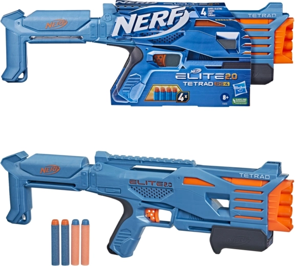 Nerf Elite 2.0 Tetrad QS-4 blaster na šípky