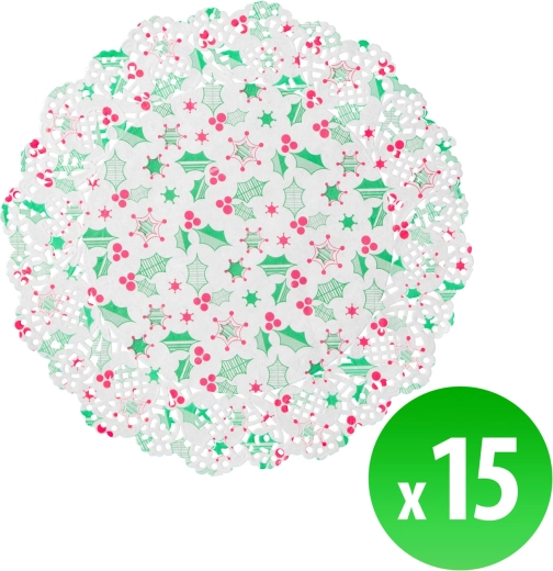 Vianočné papierové prestieranie pod tanier 21,5 cm – 1 kus