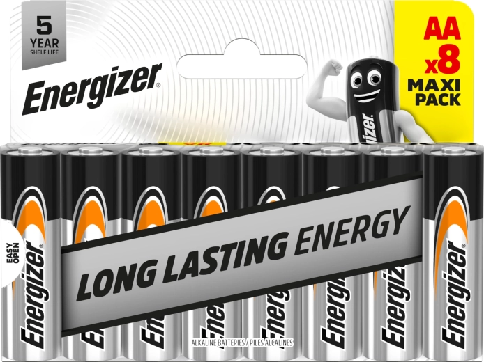 Energizer Everyday AA alkalické batérie 8 ks