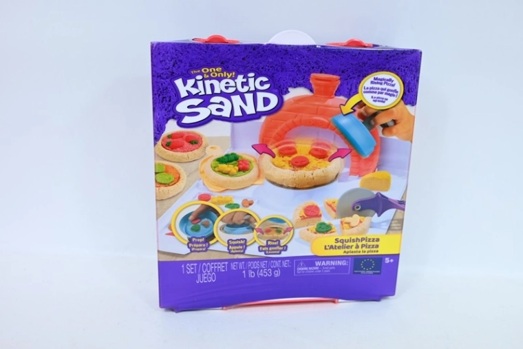 SPIN Kinetic Sand stláčacia pizza