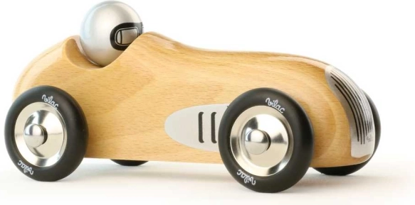 Vilac historické pretekárske auto z prírodného dreva