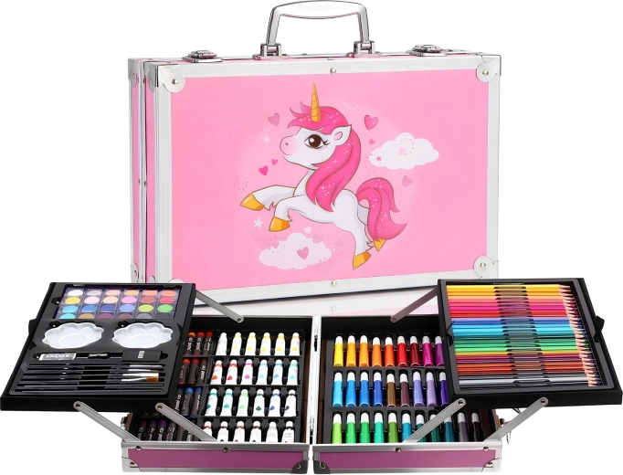 RENEW FORCE Pony výtvarná sada v kufríku s jednorožcom 145 dielov - 1 kus