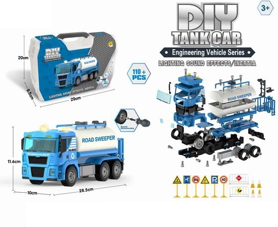 Stavebná cisterna – stavebnica 110 dielikov so svetlom a zvukom