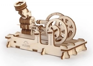 Drevené 3D puzzle UGEARS Vzduchový motor – mechanický model
