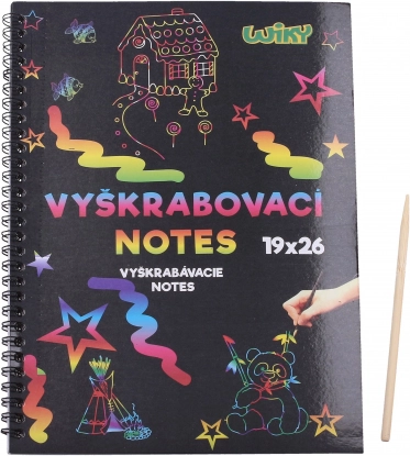 Veľký vyškriabavací notes 10 listov