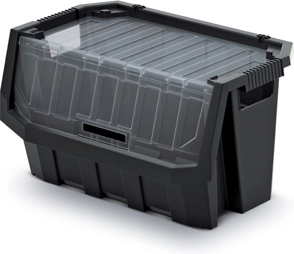 Plastový úložný box Truck Max Plus 60 l, čierny
