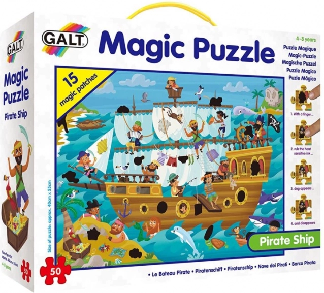 Magické puzzle Pirátska loď pre deti
