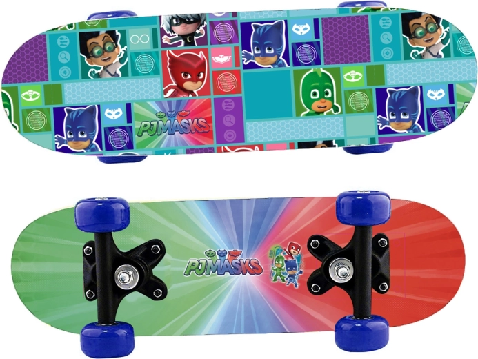 PJ Masks mini skateboard z dreva - 1 kus