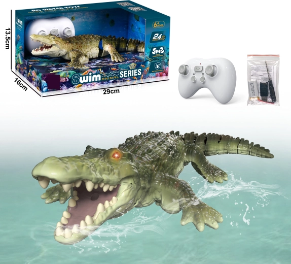 RC krokodíl zelený s diaľkovým ovládaním