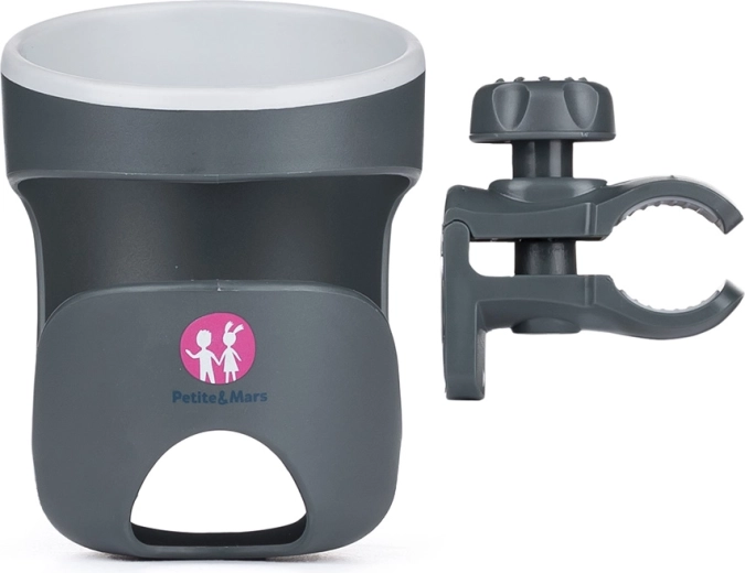 PETITE & MARS držiak nápojov Handy Grey na kočík