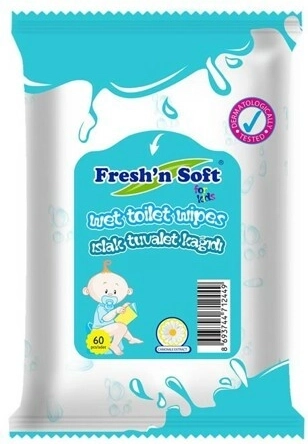 Fresh 'n soft detský vlhký toaletný papier vegan 60 ks