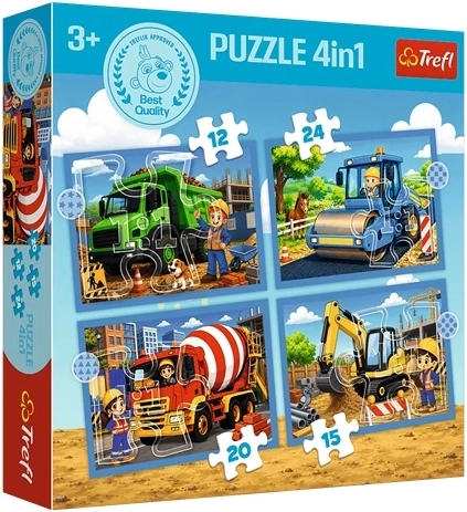 Detské puzzle 4 v 1 Prázdninová atmosféra