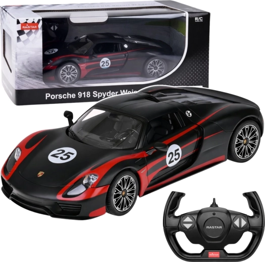 RC auto PORSCHE 918 Spyder Performance 1:14 čierne Rastar